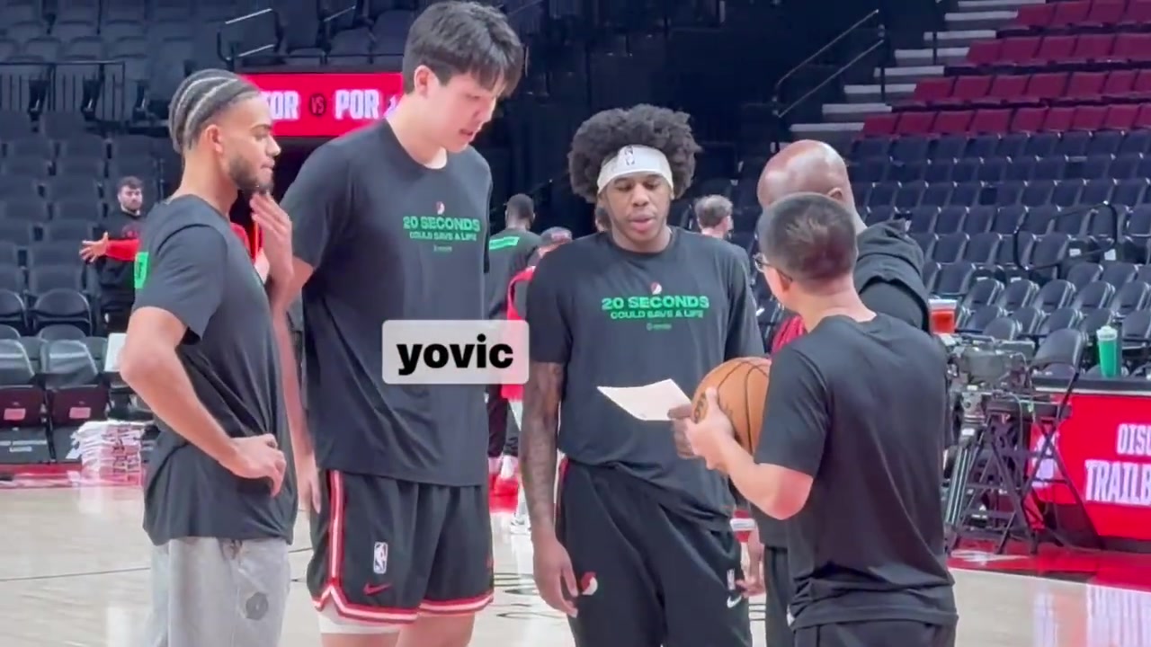 开云网址-拓记：杨瀚森赛前训练内容明显更偏向锋线 加了不少结合球突破